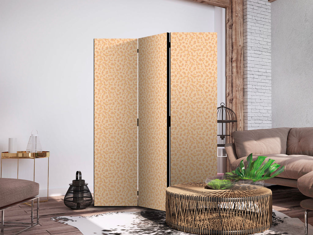 Room Divider Tiny Dots Peach Pattern