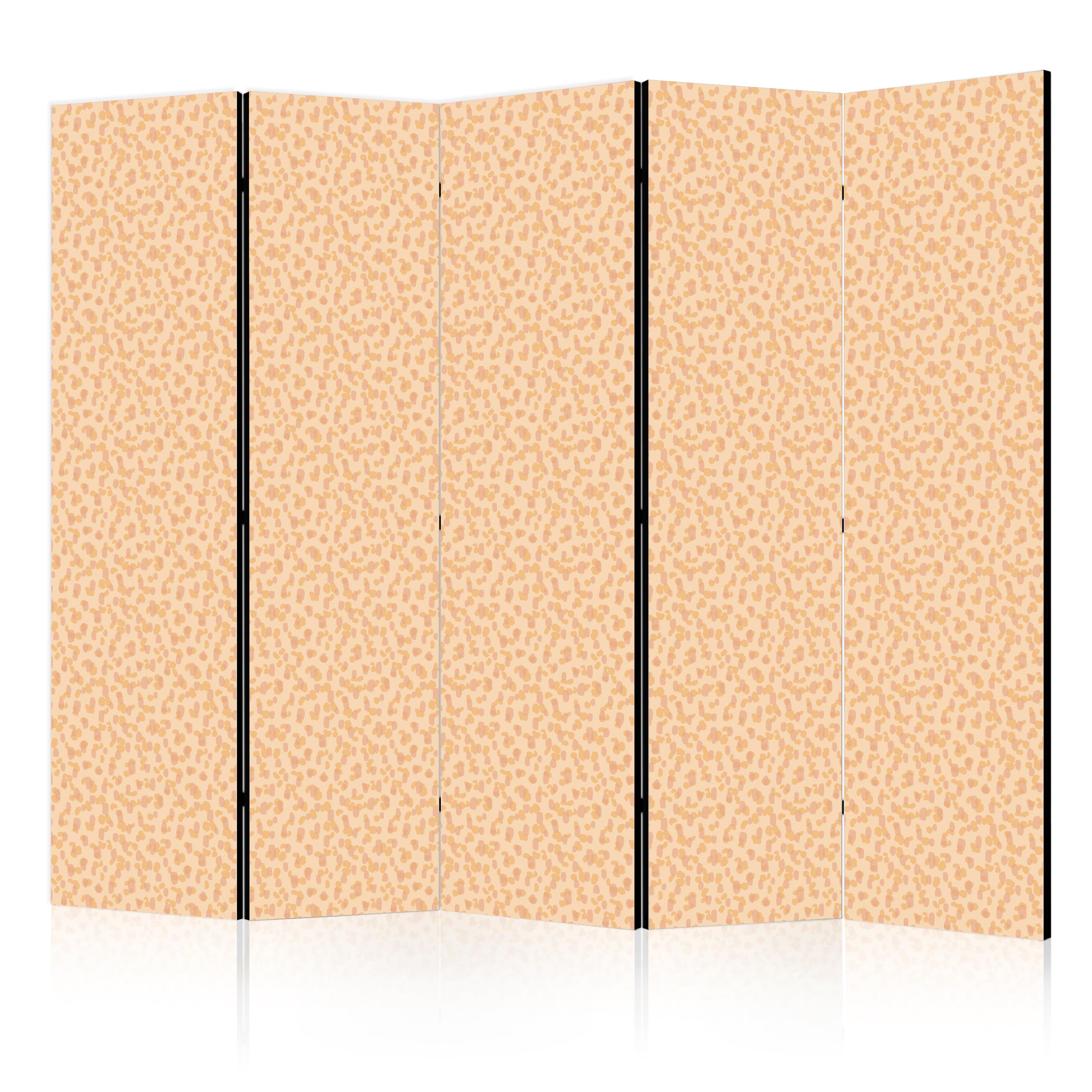 Room Divider - Tiny Dots - Peach Pattern