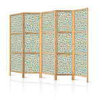 Japanese Room Divider with Giraffe Pattern