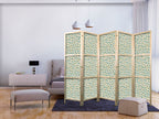 Japanese Room Divider with Giraffe Pattern