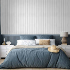 Symmetrical Wooden Texture White Wallpaper