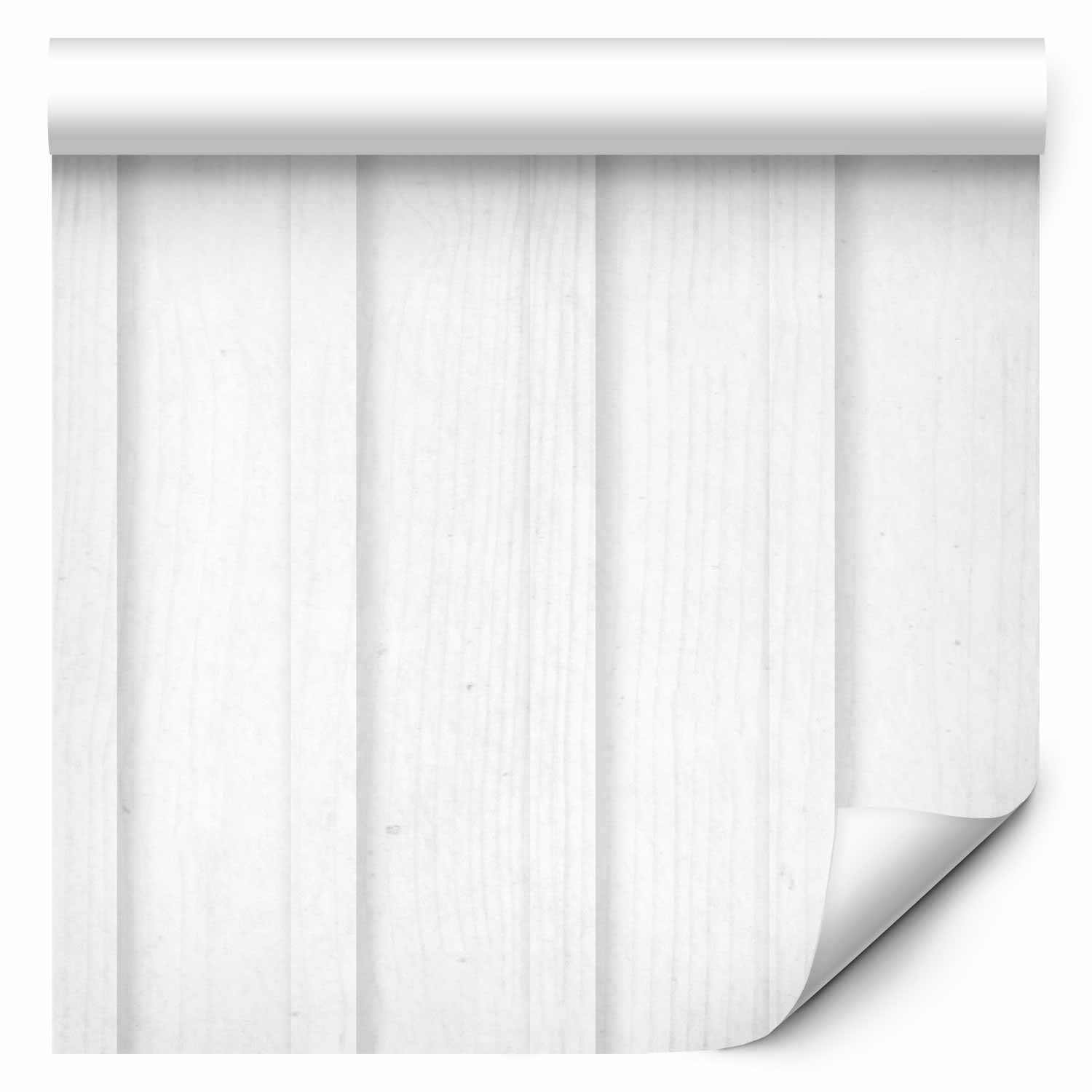 Wallpaper Vertical Lines White Wood Pattern