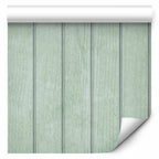 Pastel Green Wallpaper: Delicate Wood Stripes