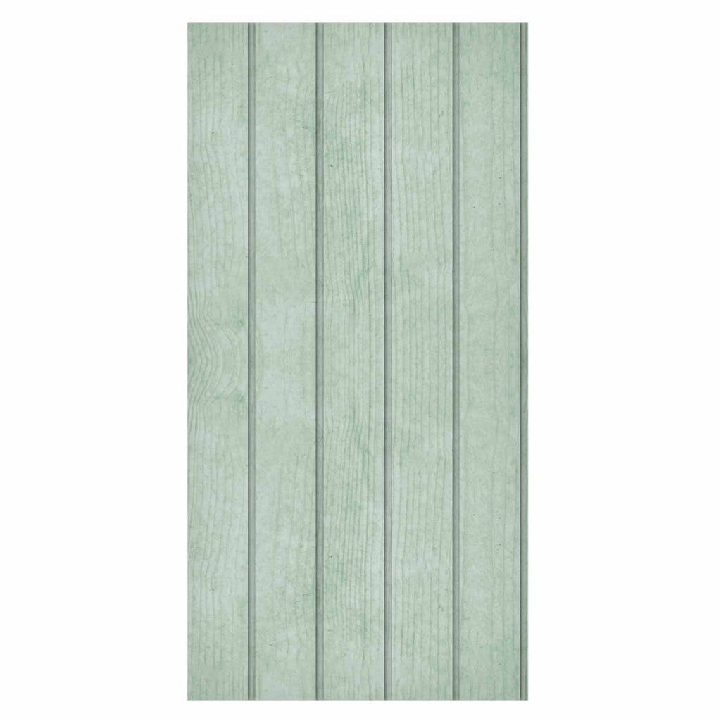 Pastel Green Vertical Wood Stripe Wallpaper