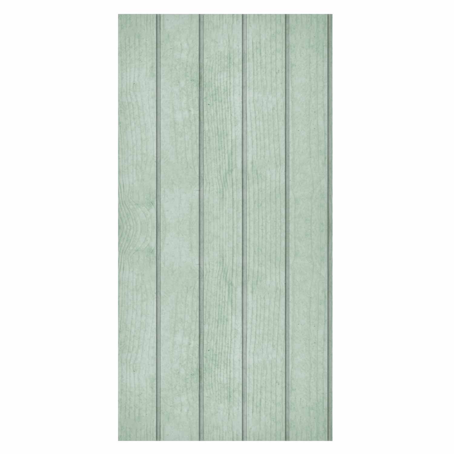Pastel Green Vertical Wood Stripe Wallpaper