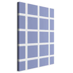 Canvas Print Lines and Symmetry on Blue Background