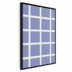 Canvas Print Lines and Symmetry on Blue Background