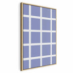 Canvas Print Lines and Symmetry on Blue Background