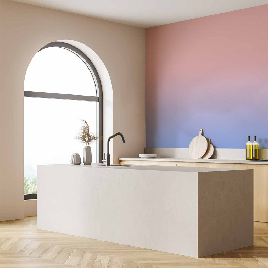 Pink to Blue Gradient Abstract Wall Mural