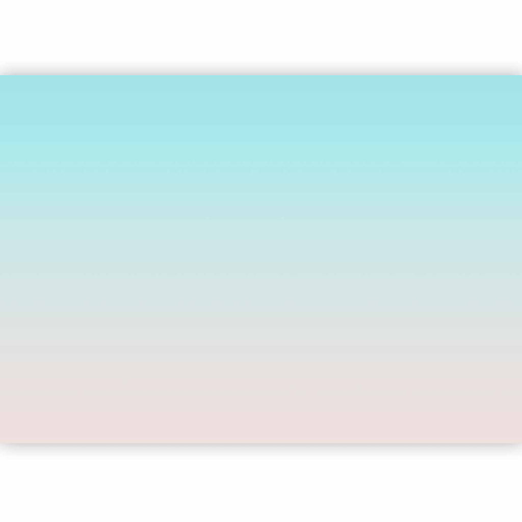 Wandbild „Sommermorgen-Farbverlauf von Hellblau zu Rosa“