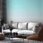 Wandbild „Sommermorgen-Farbverlauf von Hellblau zu Rosa“