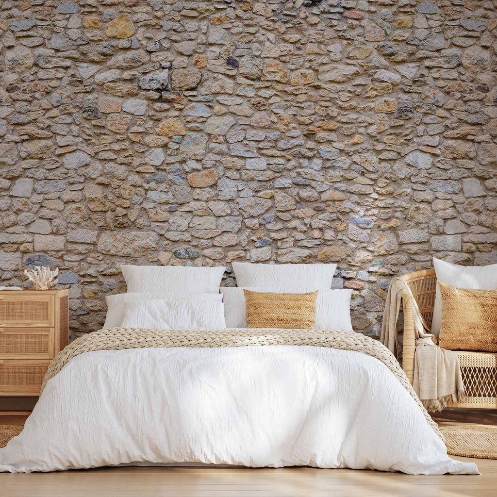 Grey Pebble Texture Wall Mural