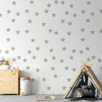 Grey Star Trail Children's Wallpaper