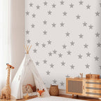 Grey Star Trail Children's Wallpaper