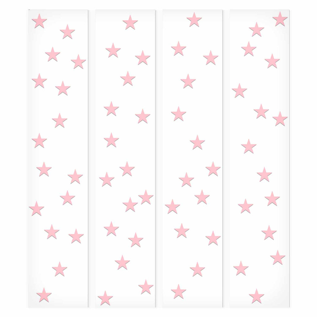 Pink Star Pattern Children's Wallpaper
