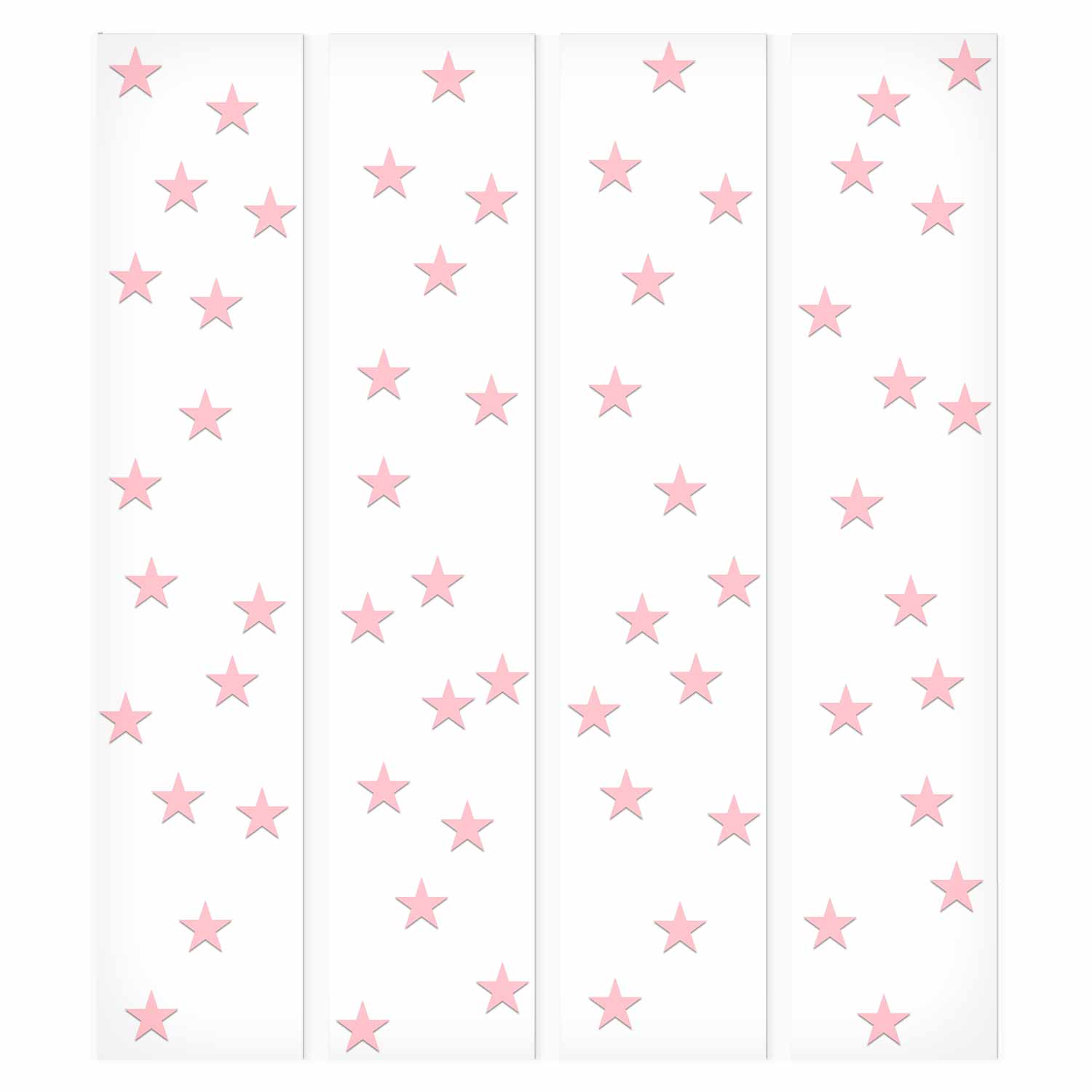 Pink Star Pattern Children's Wallpaper