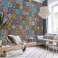 Colorful Geometric Mosaic Pattern Wallpaper