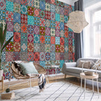 Magic of Colours Geometric Multicolor Wallpaper
