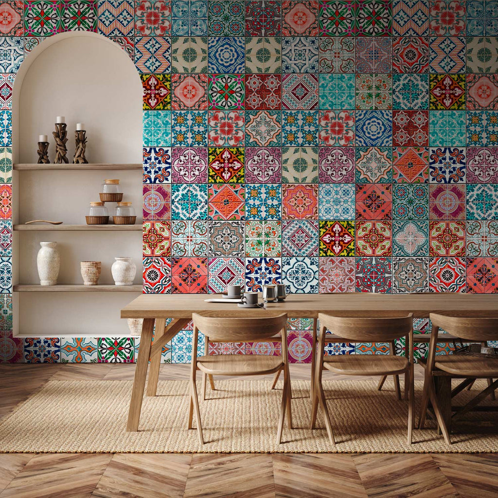 Magic of Colours Geometric Multicolor Wallpaper