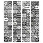 Black and White Arabesque Geometric Wallpaper