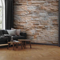 Modern Grey Stone Texture Wall Mural