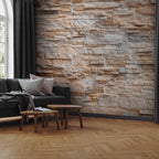 Modern Grey Stone Texture Wall Mural