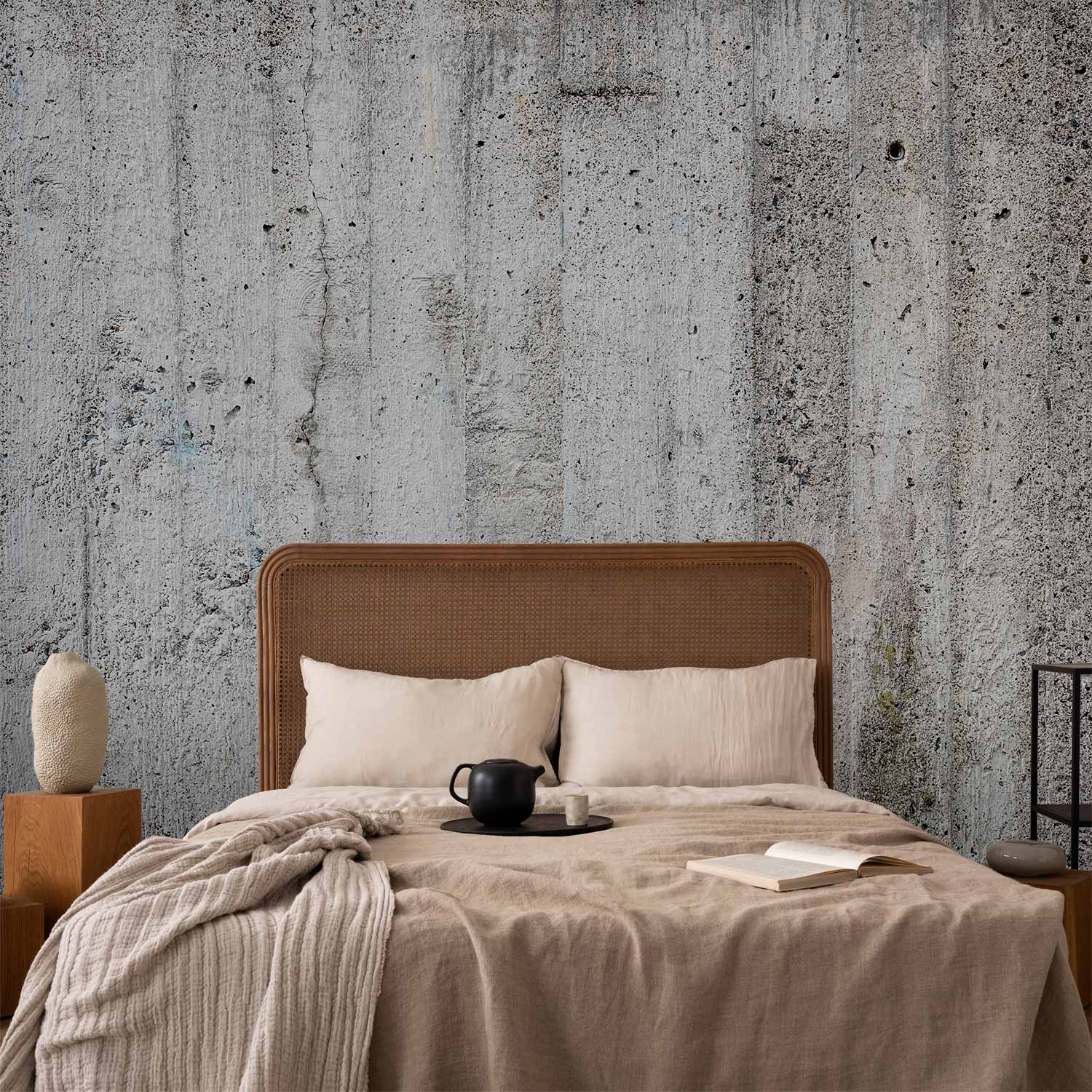 Grey Concrete Texture Modern Architecture Wall Mural