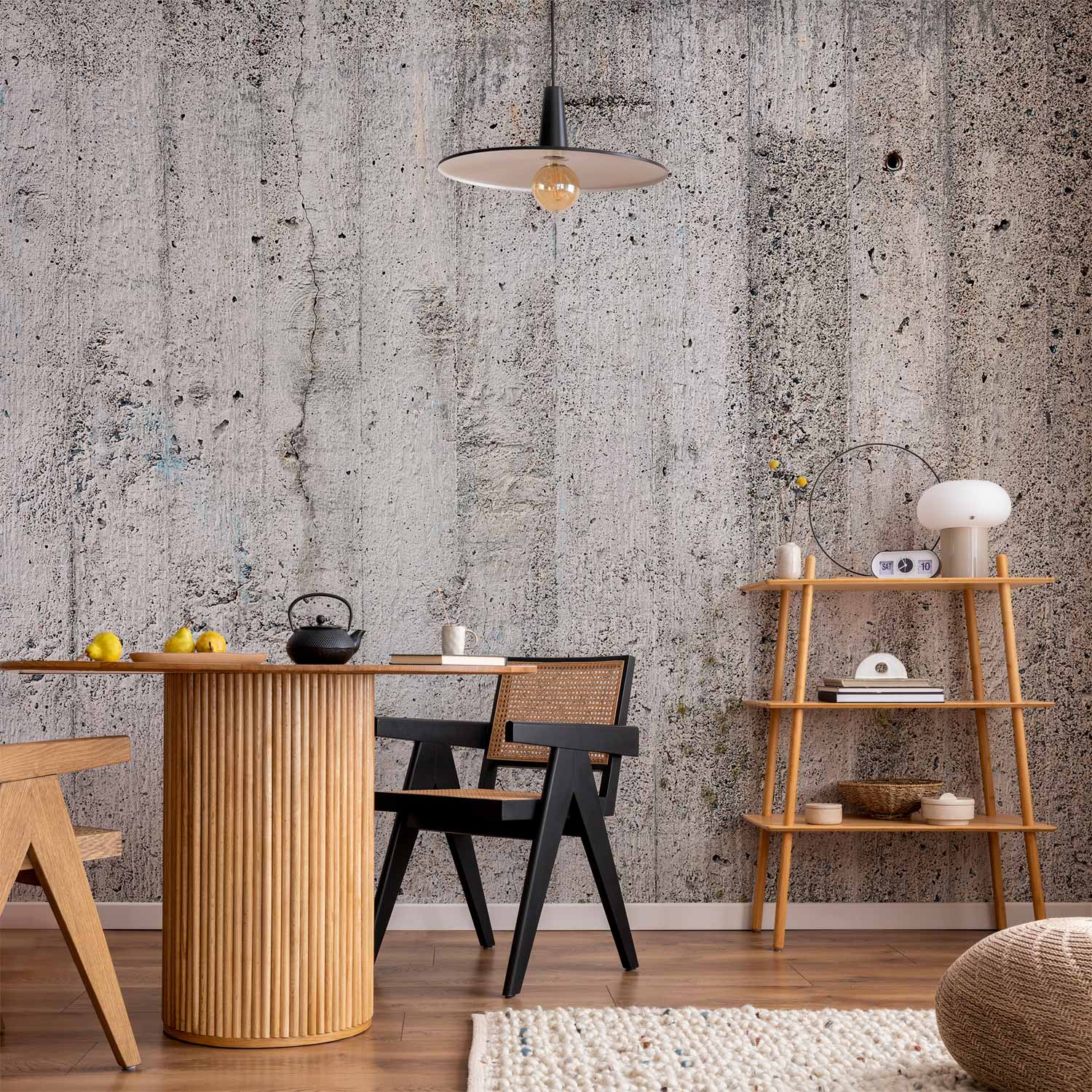 Grey Concrete Texture Modern Architecture Wall Mural