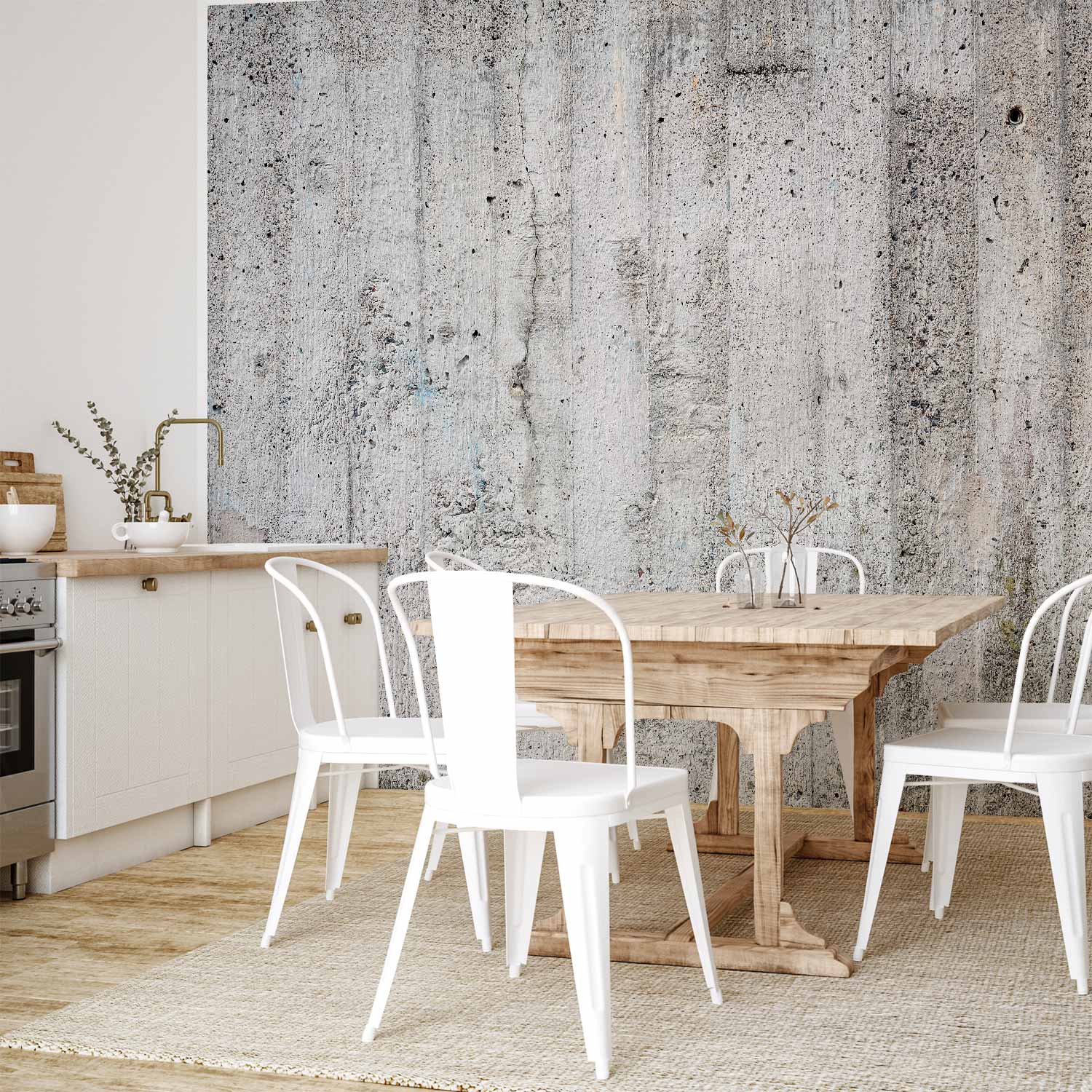 Grey Concrete Texture Modern Architecture Wall Mural