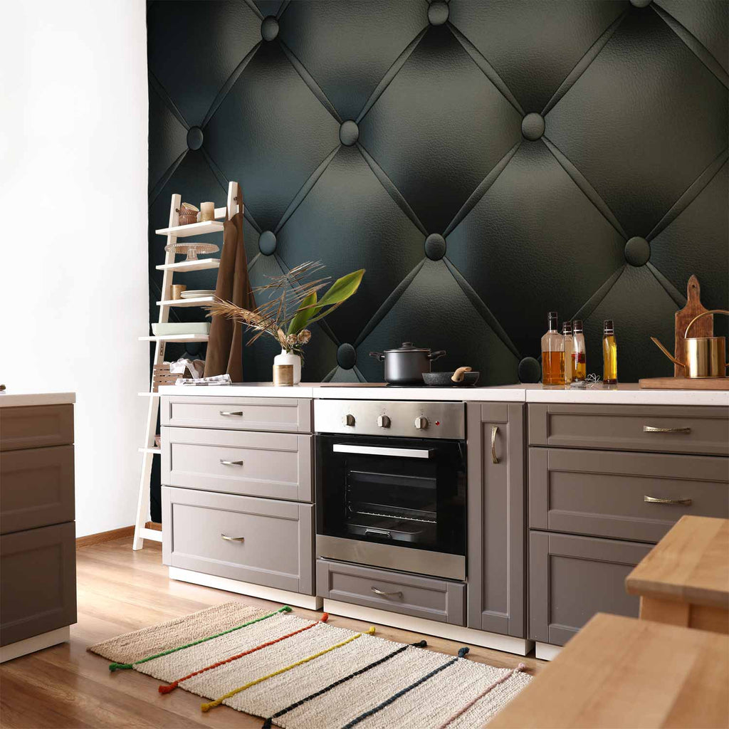 Black Fabric Texture Pattern Wall Mural