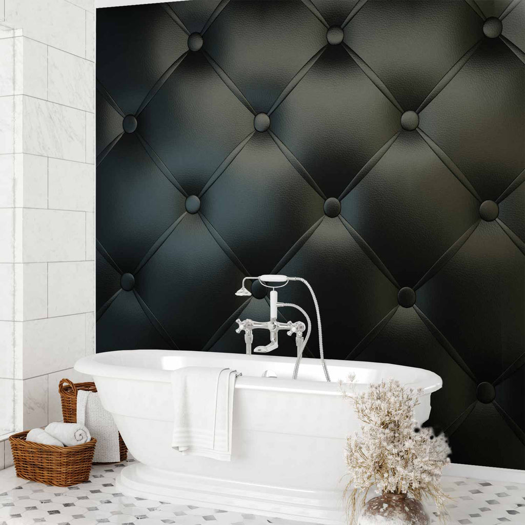 Black Fabric Texture Pattern Wall Mural