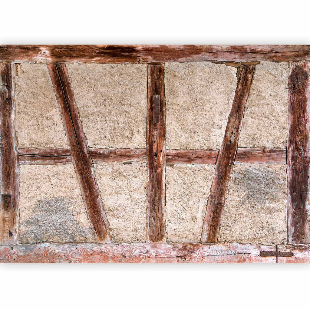 Rustic Old Barn Door Texture Wall Mural