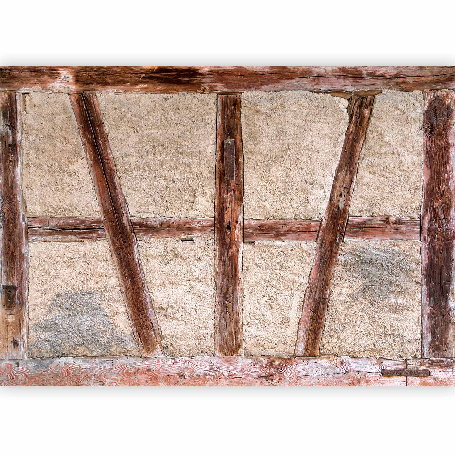 Rustic Old Barn Door Texture Wall Mural