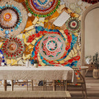 Moroccan Mosaic Jewel Pattern Wall Mural