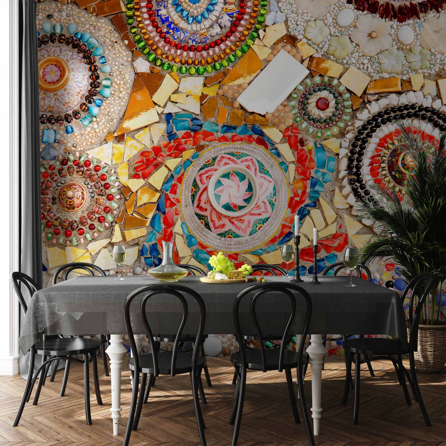 Moroccan Mosaic Jewel Pattern Wall Mural