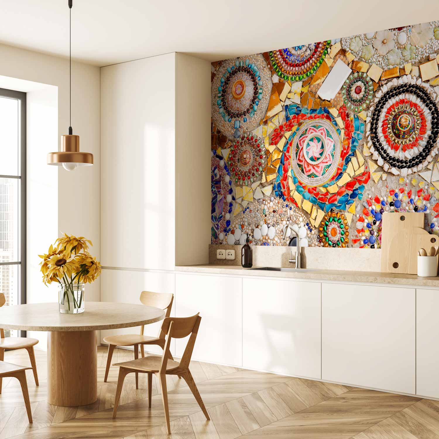 Moroccan Mosaic Jewel Pattern Wall Mural