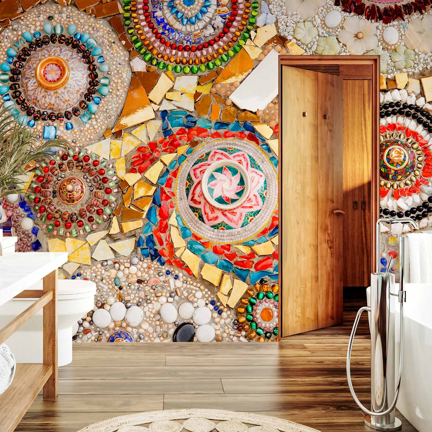 Moroccan Mosaic Jewel Pattern Wall Mural