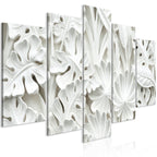 Canvas Print Alabaster Garden 5-Part Wide