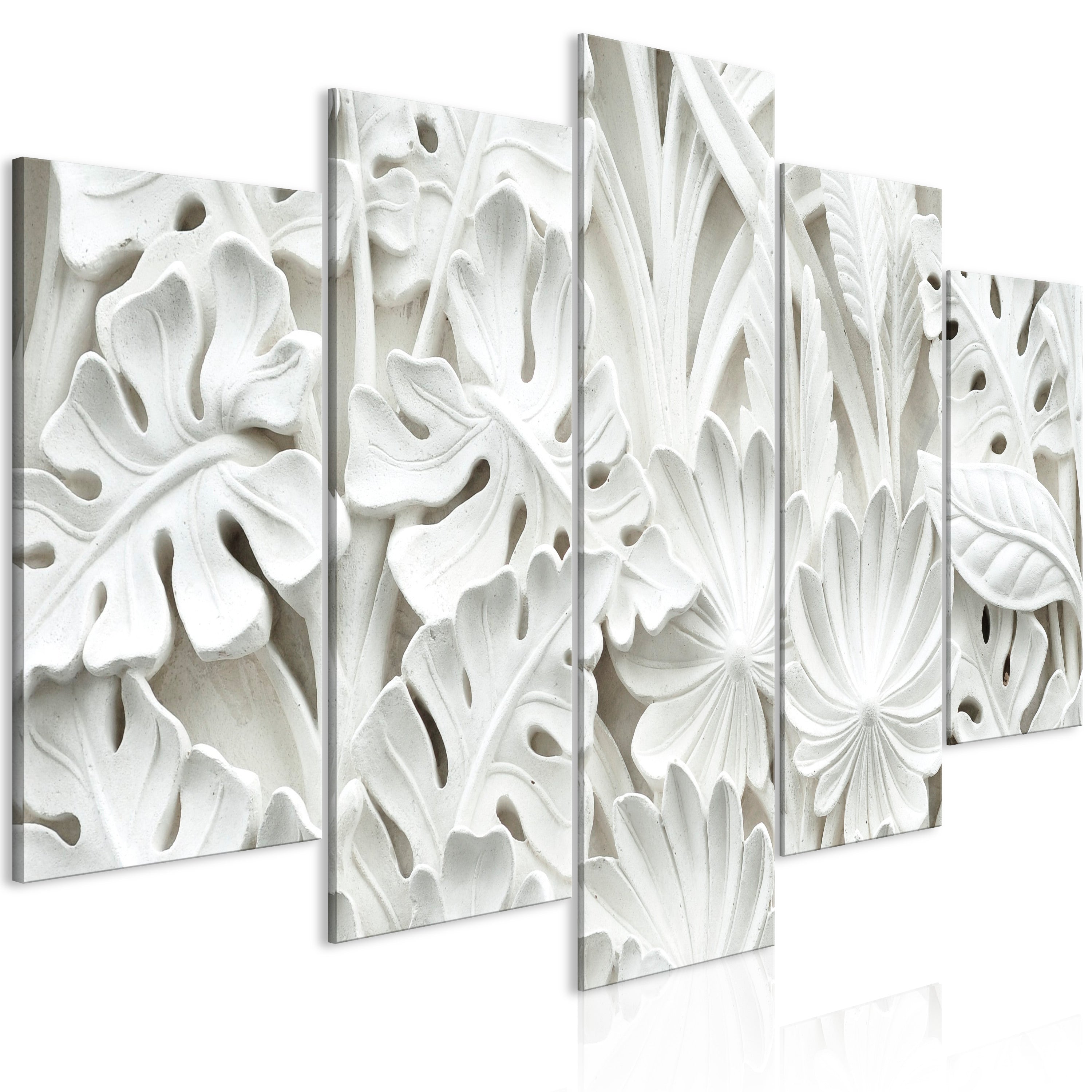 Canvas Print Alabaster Garden 5-Part Wide
