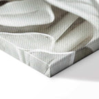 Alabaster Floral Texture Canvas Print (5 Parts) Wide