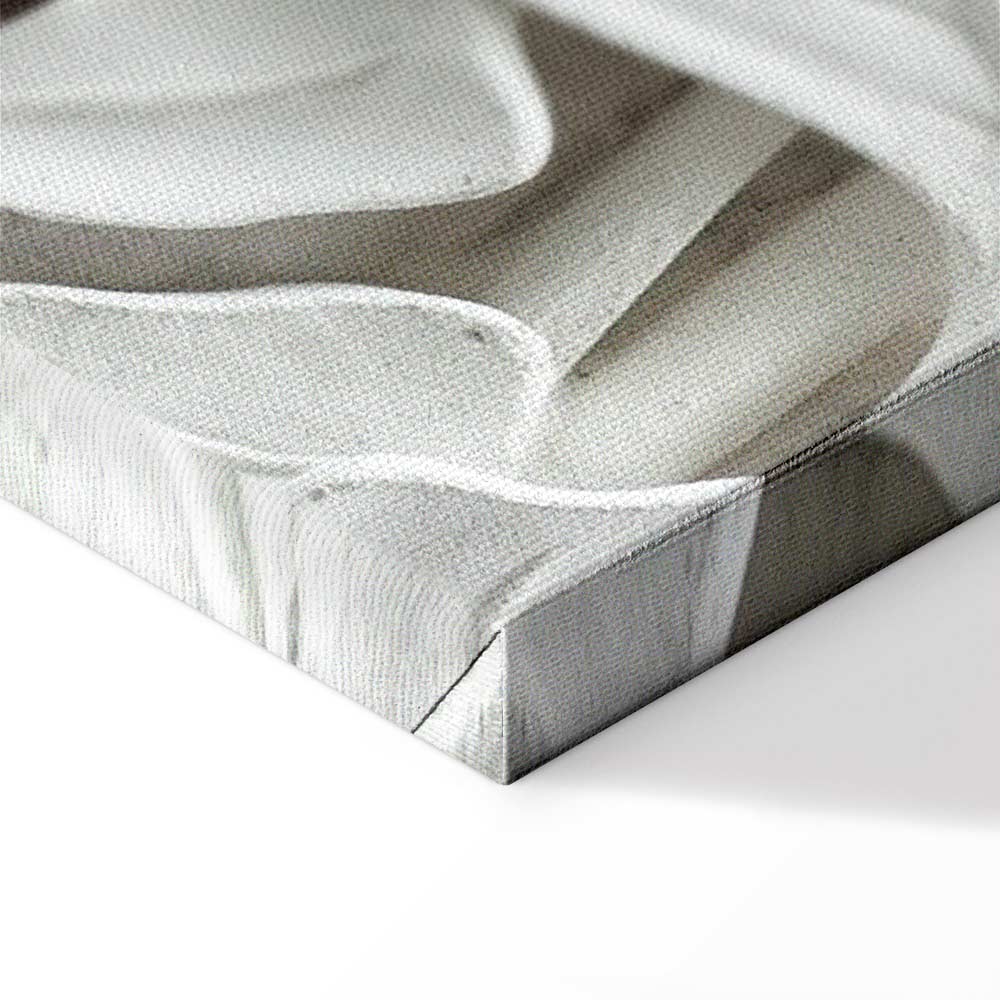 Alabaster Floral Texture Canvas Print (5 Parts) Wide