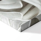 Alabaster Floral Texture Canvas Print (5 Parts) Wide