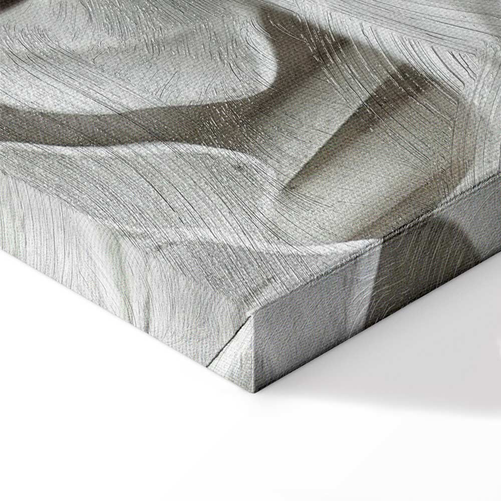 Alabaster Floral Texture Canvas Print (5 Parts) Wide