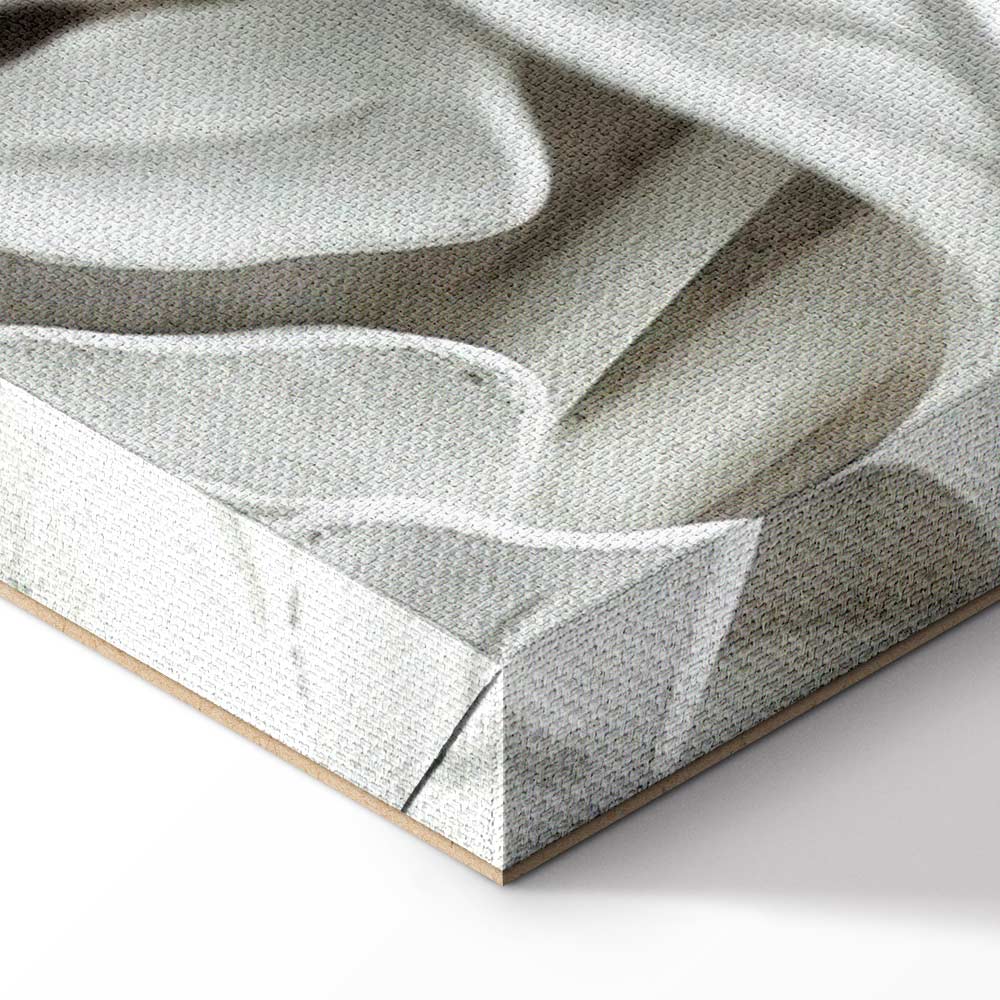 Alabaster Floral Texture Canvas Print (5 Parts) Wide