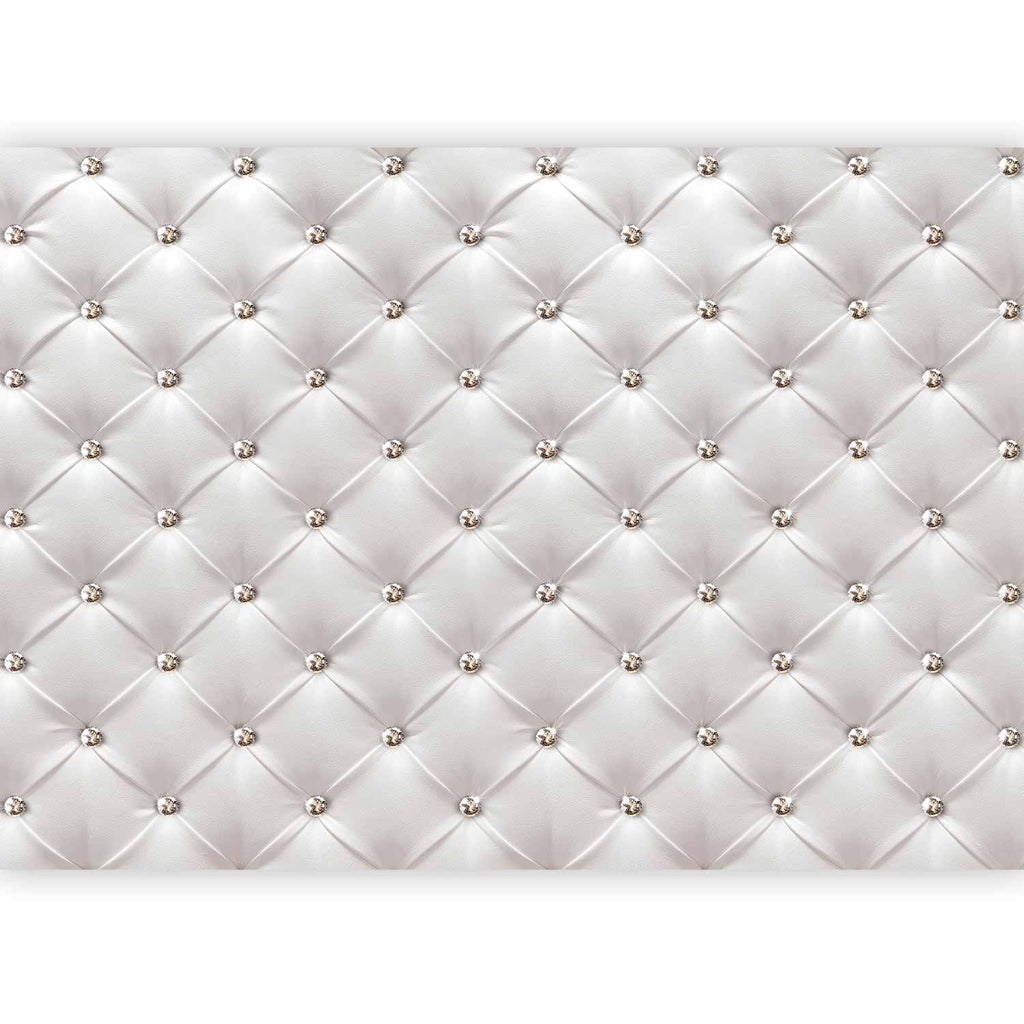 White Diamond Texture Wall Mural