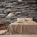 Granite Stone Texture Grey Wall Mural