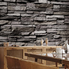 Granite Stone Texture Grey Wall Mural