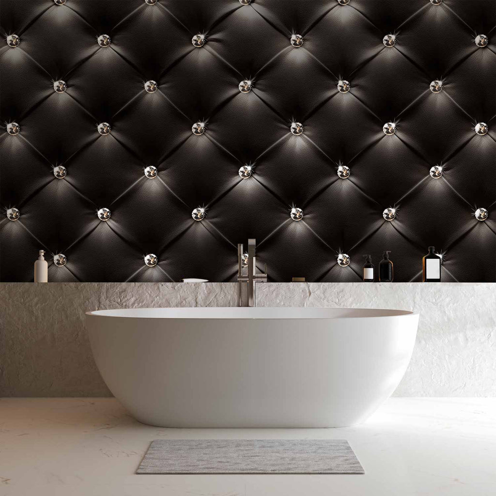 Black Diamond Texture Pattern Wall Mural