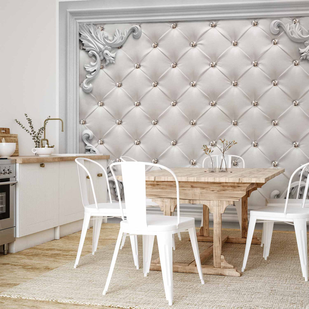 Quilted Leather Texture Wall Mural