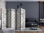 Quilted Leather Pattern 5-Panel Room Divider